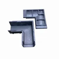 Plastový kabelový žlab "zatáčka ostrá" do země FLOMA UCP10 - délka 35 cm, šířka 35 cm, výška 15,5 cm