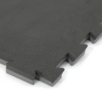 Černo-šedé oboustranné puzzle modulové tatami SPARTAN SPORT - délka 100 cm, šířka 100 cm, výška 2 cm