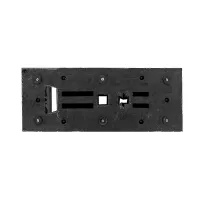 Černý plastový silniční vodicí práh "CZ 7" - délka 24,8 cm, délka 63 cm, výška 9 cm