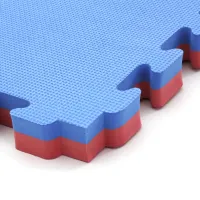 Červeno-modré oboustranné puzzle modulové tatami MASTER - délka 100 cm, šířka 100 cm, výška 3 cm
