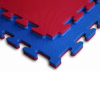 Červeno-modré oboustranné puzzle modulové tatami SPARTAN SPORT - délka 100 cm, šířka 100 cm, výška 2 cm Červeno-modré oboustranné puzzle modulové tatami SPARTAN SPORT - délka 100 cm, šířka 100 cm, výška 2 cm