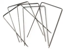 Kovový kotvicí hřeb (tvar U) pro zatravňovací rohože TENAX - délka 15 cm