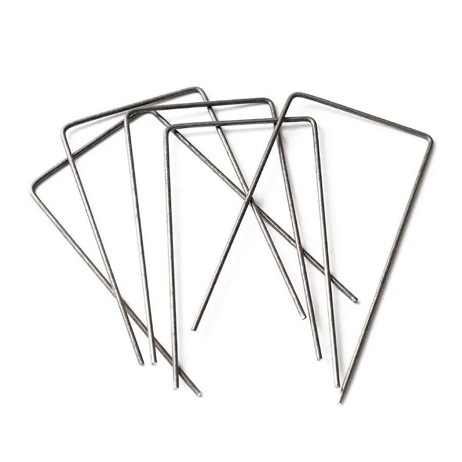 Kovový kotvicí hřeb (tvar U) pro zatravňovací rohože TENAX - délka 15 cm