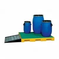 Plastová záchytná jímka s roštem - objem 120 l - délka 124,5 cm, šířka 124,5 cm, výška 11,5 cm