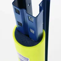 Žlutá plastová ochrana regálů pro stojiny regálů 70-87 mm Rack Armour sz-S - výška 60 cm