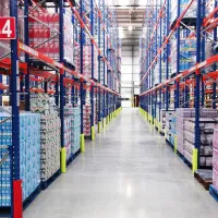 Žlutá plastová ochrana regálů pro stojiny regálů 70-87 mm Rack Armour sz-S - výška 60 cm