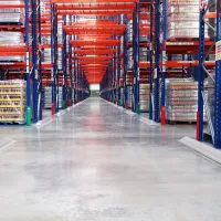 Žlutá plastová ochrana regálů pro stojiny regálů 70-87 mm Rack Armour sz-S - výška 60 cm