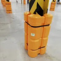 Žlutá plastová extra odolná ochrana sloupů (chránič) McCue - šířka 45-55 cm, výška 110 cm, tloušťka 12,5 cm - 4 ks