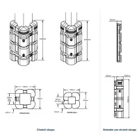 Žlutá plastová extra odolná ochrana sloupů (chránič) McCue - šířka 45-55 cm, výška 110 cm, tloušťka 12,5 cm - 4 ks