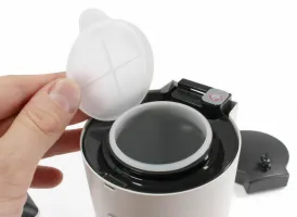 Bílý kovový bezdotykový dávkovač mýdla (pěna) Donner ROUND - objem 700 ml