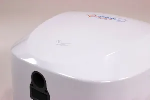 Bílý kovový bezdotykový horkovzdušný vysoušeč rukou Jet Dryer DYNAMIC