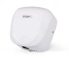 Bílý kovový bezdotykový horkovzdušný vysoušeč rukou Jet Dryer DYNAMIC
