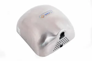 Šedý nerezový bezdotykový horkovzdušný vysoušeč rukou Jet Dryer SIMPLE