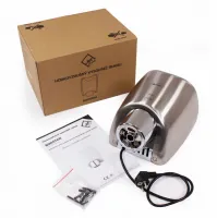 Šedý nerezový bezdotykový horkovzdušný vysoušeč rukou Jet Dryer BOOSTER Šedý nerezový bezdotykový horkovzdušný vysoušeč rukou Jet Dryer BOOSTER