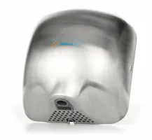 Šedý nerezový bezdotykový horkovzdušný vysoušeč rukou Jet Dryer SIMPLE