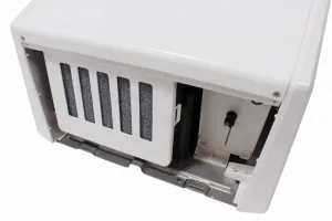 Stříbrný kovový bezdotykový tryskový vysoušeč rukou Jet Dryer COMPACT
