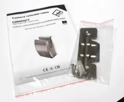 Stříbrný kovový bezdotykový tryskový vysoušeč rukou Jet Dryer COMPACT