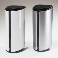 Stříbrný plastový bezdotykový dávkovač dezinfekce, mýdla (gel) Donner DROP - objem 850 ml