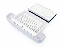 Stříbrný plastový bezdotykový tryskový vysoušeč rukou Jet Dryer ORBIT