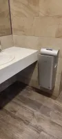 Stříbrný plastový bezdotykový tryskový vysoušeč rukou Jet Dryer STYLE