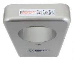 Stříbrný plastový bezdotykový tryskový vysoušeč rukou Jet Dryer ORBIT
