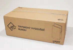 Bílý plastový bezdotykový tryskový vysoušeč rukou Jet Dryer LIGHT