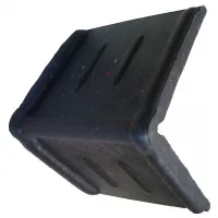 Černá plastová ochrana hran obalů, palet (hrana) - délka 15 cm, šířka 15 cm