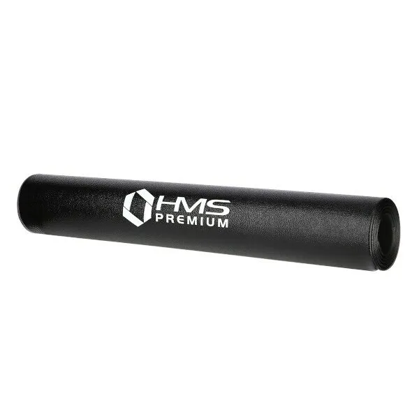 Černá ochranná podložka pod fitness stroje HMS - délka 160 cm, šířka 80 cm, výška 0,6 cm
