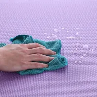 Různobarevná pěnová puzzle podložka (9 ks) ONE FITNESS - délka 180 cm, šířka 180 cm, výška 1 cm