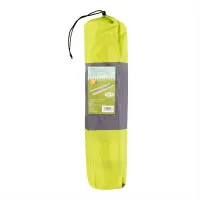 Šedo-zelená samonafukovací karimatka s podhlavníkem NILS CAMP NC4349 - délka 193 cm, šířka 58 cm, výška 3 cm