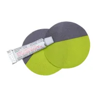 Šedo-zelená samonafukovací karimatka s podhlavníkem NILS CAMP NC4349 - délka 193 cm, šířka 58 cm, výška 3 cm