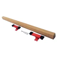 Dřevěná čalouněná gymnastická kladina MASTER - nosnost 100 kg - délka 240 cm, šířka 10 cm, výška 30 cm