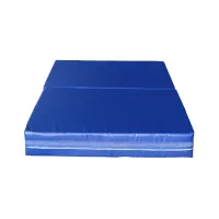 Modrá dopadová skládací žíněnka MASTER T21 - délka 200 cm, šířka 120 cm, výška 20 cm