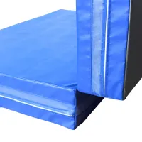 Modrá dopadová skládací žíněnka MASTER T21 - délka 200 cm, šířka 150 cm, výška 20 cm