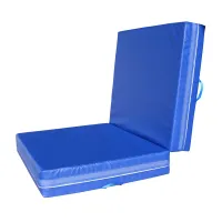 Modrá dopadová skládací žíněnka MASTER T21 - délka 200 cm, šířka 120 cm, výška 20 cm