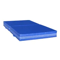 Modrá dopadová skládací žíněnka MASTER T21 - délka 200 cm, šířka 120 cm, výška 20 cm