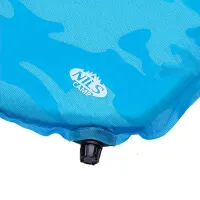Modrá samonafukovací karimatka NILS CAMP NC4062 - délka 195 cm, šířka 60 cm, výška 5 cm