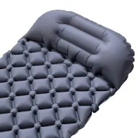 Šedá turistická nafukovací karimatka NILS CAMP NC4006 - délka 190 cm, šířka 58 cm, výška 5 cm