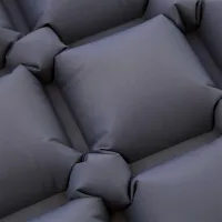 Šedá turistická nafukovací karimatka NILS CAMP NC4006 - délka 190 cm, šířka 58 cm, výška 5 cm