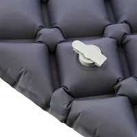 Šedá turistická nafukovací karimatka NILS CAMP NC4006 - délka 190 cm, šířka 58 cm, výška 5 cm