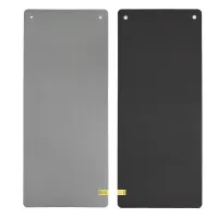 Šedo-černá podložka do fitness centra, posilovny a na cvičení HMS Premium MFK08 - délka 140 cm, šířka 60 cm, výška 1,5 cm