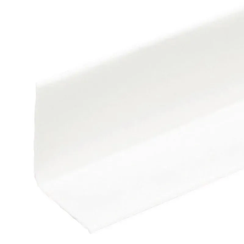 Bílá plastová (PVC) soklová lišta F112 - délka 40 m, šířka 3 cm, výška 3 cm
