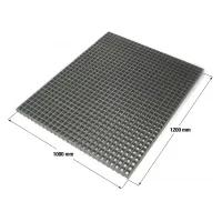 Kompozitní GRP rošt FLOMA GrpGr - délka 120 cm, šířka 100 cm, výška 3,8 cm