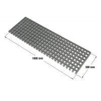Kompozitní GRP rošt FLOMA GrpGr - délka 30 cm, šířka 100 cm, výška 3 cm