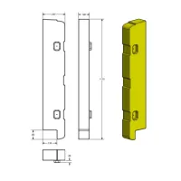 Rozšíření ochrana sloupů 400/500/600 KP extensions - šířka 10 cm, výška 111 cm