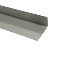 Šedá plastová (PVC) protiskluzová schodová hrana F208 - délka 150 cm, šířka 8,2 cm, výška 4,5 cm