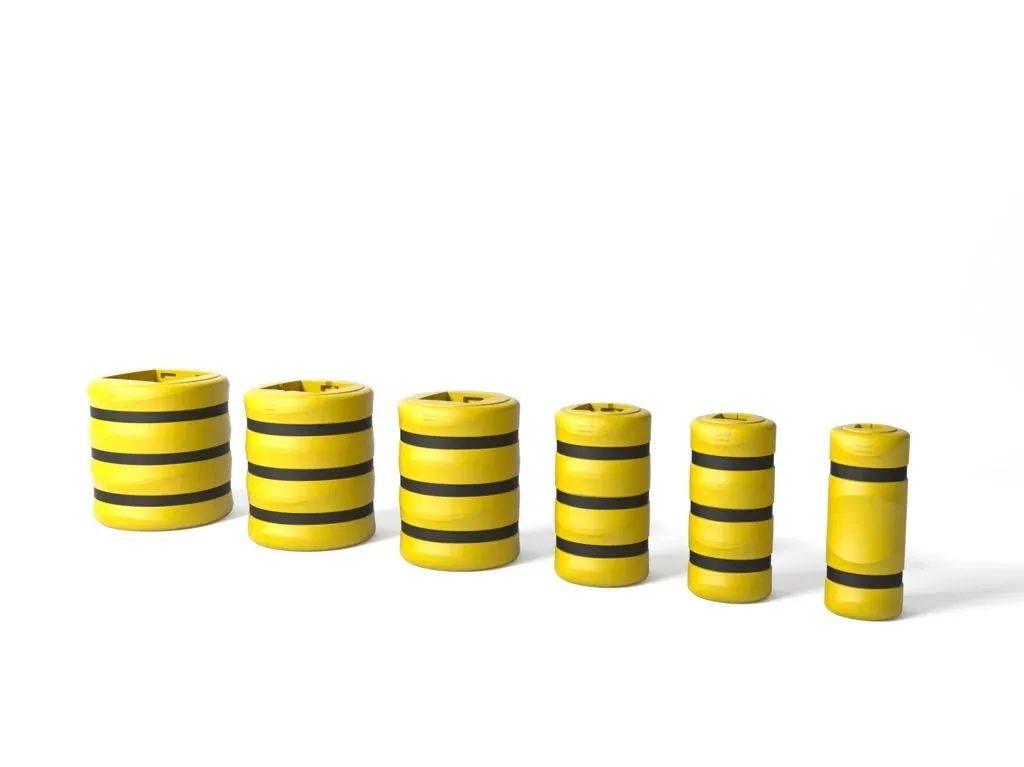 Žlutá bezpečnostní ochrana sloupů KP Protector - šířka 20 cm, výška 110 cm