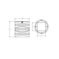 Žlutá bezpečnostní ochrana sloupů KP Protector - šířka 60 cm, výška 110 cm