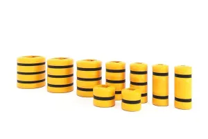 Žlutá bezpečnostní ochrana sloupů KP Protector - šířka 60 cm, výška 110 cm