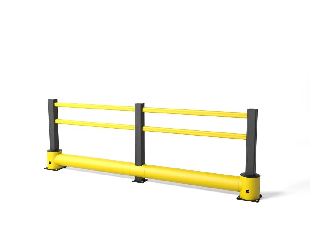 Žlutá bezpečnostní zábrana double TB 260 - délka 75 cm, výška 115 cm